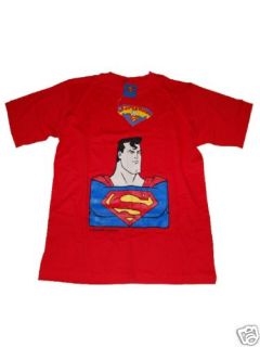 Superman T Shirt ROT NEU gr. 164/170 BAUMWOLLE