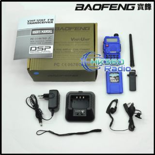BaoFeng UV 5R (Blau Farbe/BLUE) 136 174/400 480Mhz Amateurfunk FM