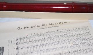 D174/ Blasinstrument FLÖTE Blockflöte SATURN Markneukirchen DDR OVP