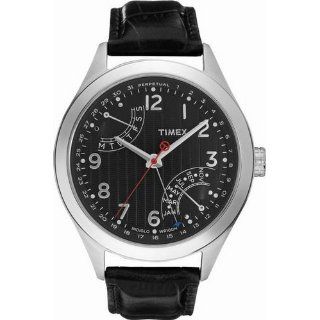 Timex Classic Herren Armbanduhr XL Ewiger Kalender Analog Leder T2N502
