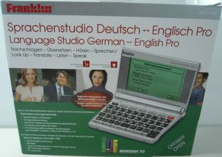 Franklin BDS 1990 Elektronisches Wörterbuch Übersetzer Deutsch