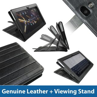 Black Guardian Leather Case for Sony Tablet S Android 16GB WiFi Cover