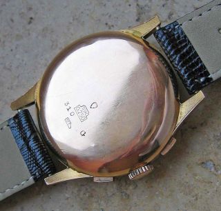 Golduhr Uhr Chronograph Suisse 750 Gold Sammler Chrono