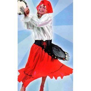 Gr. 116 Zigeuner Kostüm Fasching Kinder Zigeunerin Flamenco Spanien