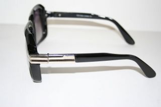 80s Sonnenbrille Run dicker Rahmen Streber Look Geek schwarz o. braun