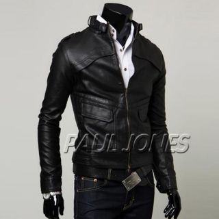 Men’s New Slim Fit Jackets Warm Korea Coat US SIZE XS S M Black