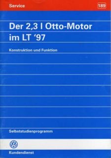 SSP 189 VW LT 2 Motor 2,3L 105kW Otto Handbuch AGL
