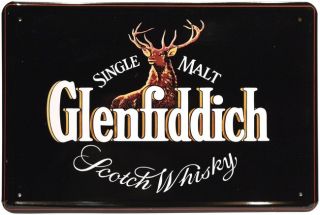 Scotch Whisky 20 x 30 cm Reklame Retro Blechschild 196