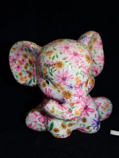 Spardose Elefant Blumenmuster Pink Lisbeth Dahl Dose Pink