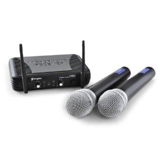 Skytec UHF Funkmikrofon Set STWM722 kabellos (2 Mikrofone, XLR