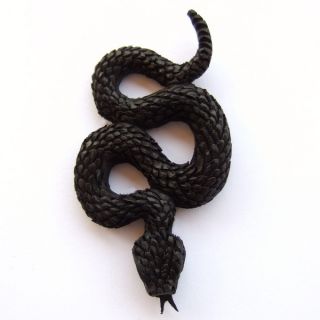 Schlange Snake Amulett Anhänger Kette Black Horn PB213