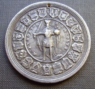 Münster (Bistum) 1719 Silbermedaille 48 mm SEDE VACANTE CAROLUS KARL