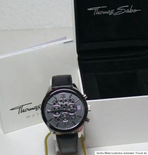 Thomas Sabo WA0140 218 203 Luxus Chronograph mit Keramiklünette