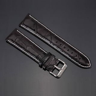 Neu AK Echt Leder Armband schwarz/braun Uhrenarmband 20MM/22MM/24MM