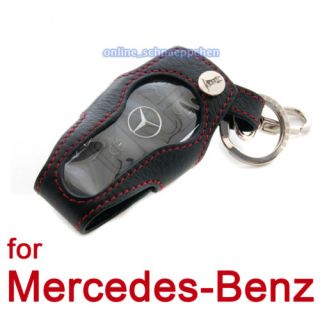 Leder Schlüssel Etui für Mercedes Benz W220 W203 W204