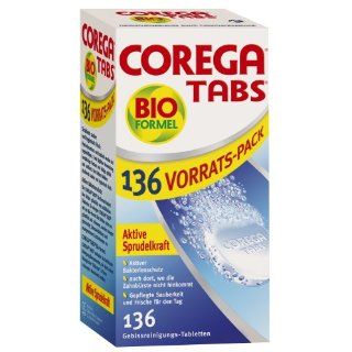 Corega Tabs mit Bioformel, 136 Tabletten Drogerie