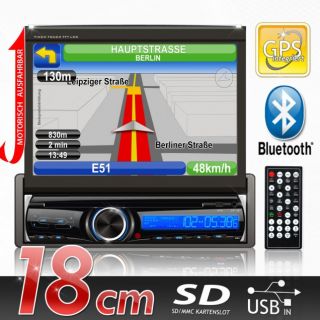 18cm/7 TOUCHSCREEN GPS Navigation DVD  AUTORADIO USB SD BLUETOOTH
