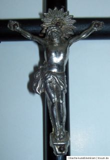 Nonnenkreuz Kreuz Kruzifix Antik Sammler Kreuz versilbert Christus