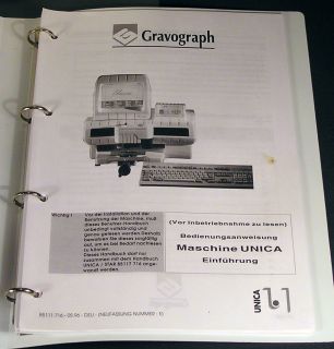 Gravograph Unica Graviermaschine mit Bildschirm und Tastatur