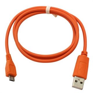 USB Datenkabel Ladekabel Micro Orange für Mobistel Cynus T1