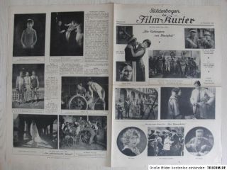 Film Kurier Bilderbogen Nr. 226 24.09.1927 Stummfilm Orient   Expreß