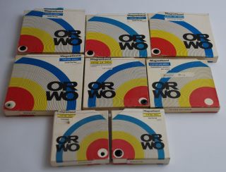 Tonbandgerät Tonband TESLA B93 Stereo aus der DDR mit 9 Bändern