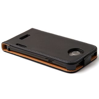 HTC One X echte Leder Tasche Case Hülle Cover Schale Etui schwarz