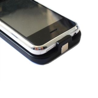 iPhone 3G 3GS echte Leder Tasche Case Hülle Cover Schale Etui schwarz