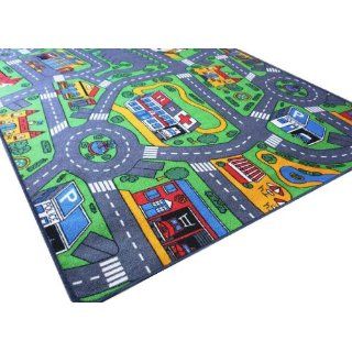 Spiel und Spass Lernteppich Kinder Teppich Strassenteppich, 145x200 cm