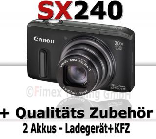 Canon PowerShot SX240IS Digitalkamera schwarz 12 Mgp HDMI FULL HD 3 0