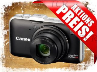 Canon PowerShot SX230 HS Digitalkamera   2 akkus   Ladegerät inkl