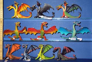 Drache Drachen Figuren 10 Fantasy Dragon Bullyland Fabelwesen