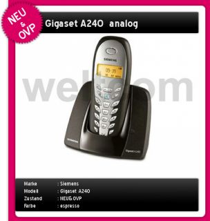 Siemens Gigaset A240 analog schnurlos Telefon NEU&OVP
