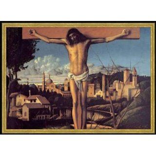 Bild mit Rahmen Giovanni Bellini, Christus am Kreuz auf einem