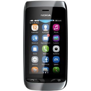 Nokia Asha 308 Dual SIM Smartphone 3 Zoll schwarz: 