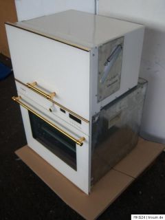 Imperial Einbau Backofen mit Mikrowelle weiß/gold Kombinationsgerät