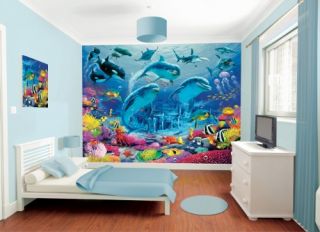 Walltastic Fototapete Unterwasserwelt Meeresbewohner Aquarium 3D