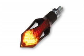 LED Rücklicht Bremslicht/Blinker HATCH schwarz Streetfighter/Custom