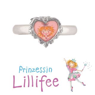 Prinzessin Lillifee HERZ RING (44) ROSA ECHT SILBER 925