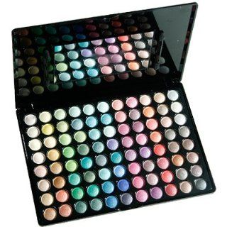96 Farben Lidschatten Palette + 24tlg Makeup Pinsel Set 