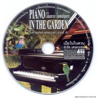 CD Green Music ~ PIANO IN THE GARDEN ~ Relax Thai (258)