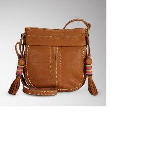 FOSSIL Damen Handtasche Umhängetasche aus braunem Leder Isla Mini