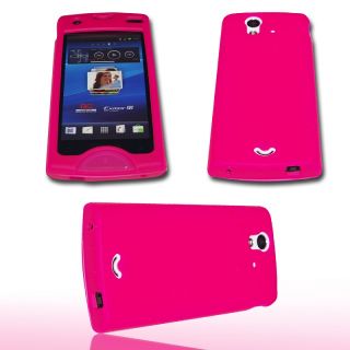 Handy Tasche Silikon Case Etui f. Sony Ericsson Xperia Ray / Pink
