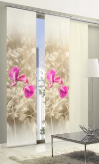 Schiebevorhang Blüte rosa dig. bedruckt Limbo 262 Gr.60x260cm