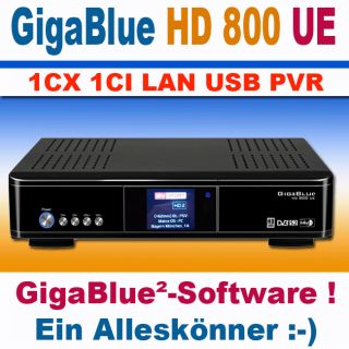 GigaBlue HD 800UE USB PVR Linux Full HDTV DIGITAL SAT Receiver DVB S2