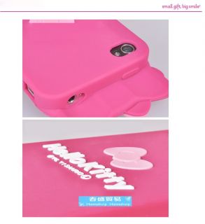 Hello Kitty Apple iPhone 4 Case Silikon Schutz Hülle Handy Zubehör