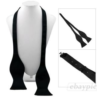 Selberbinden Fliege Schwarz Krawatte Schleife Bow Tie