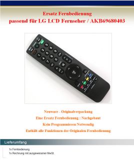 Ersatz Fernbedienung für LG AKB69680403 LCD TV Remote Control