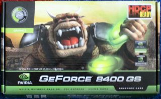 Grafikkarte NVIDIA GeForce 8400 GS   256 MB   DDR2   HD ready   NEU