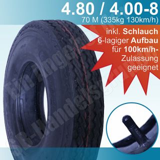 Reifen für DDR Hänger Anhänger HP280 HP300 HP400 HP401   4.00 8 6PR